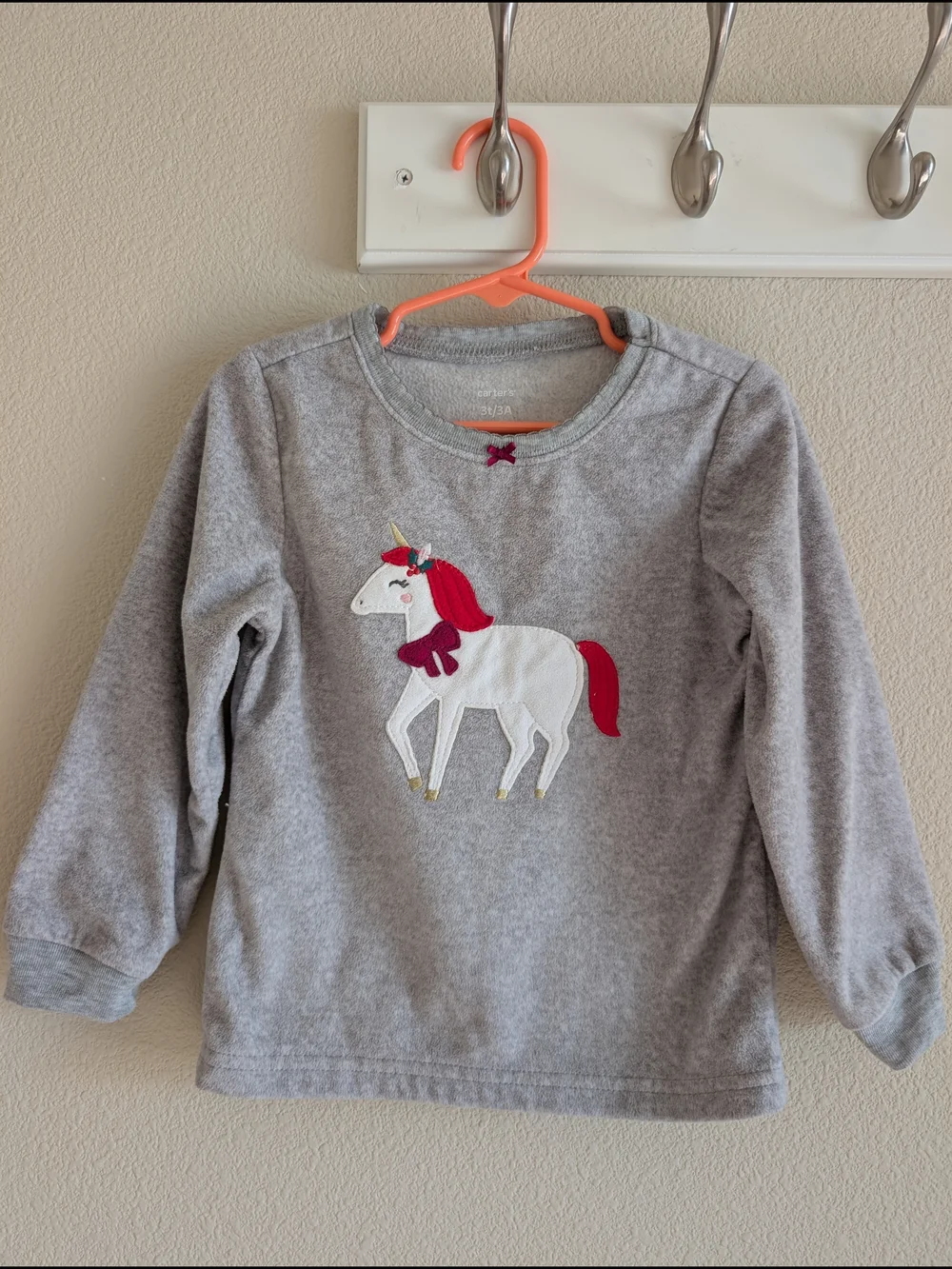 Girl's Unicorn Holiday Pajama Set 3T